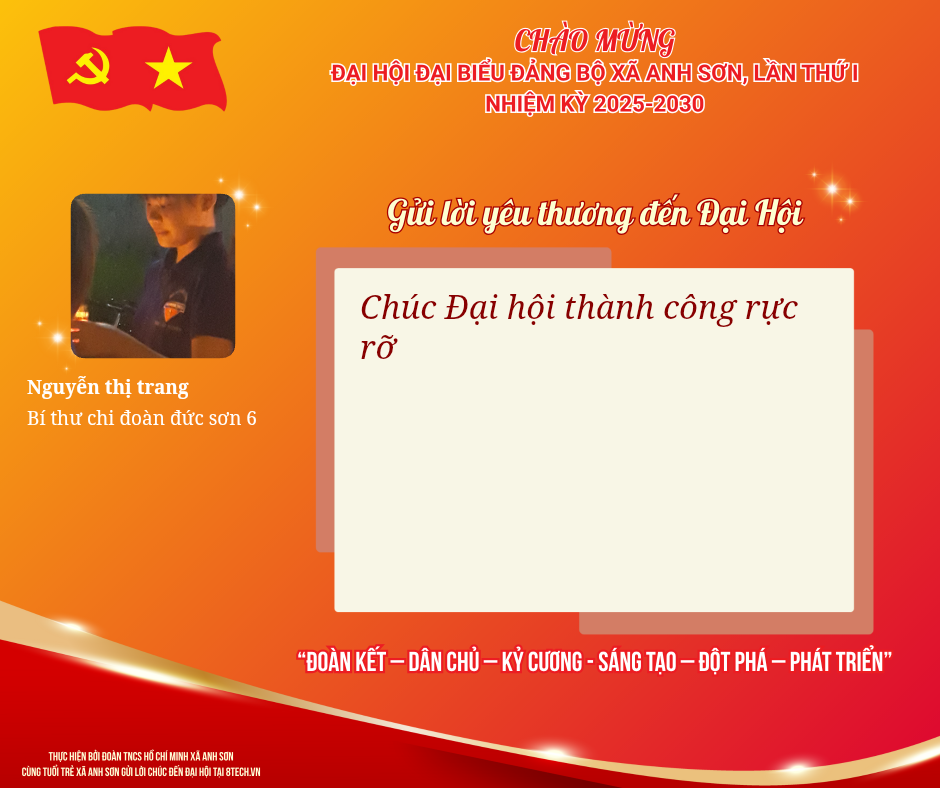Lời chúc Nguyễn thị trang