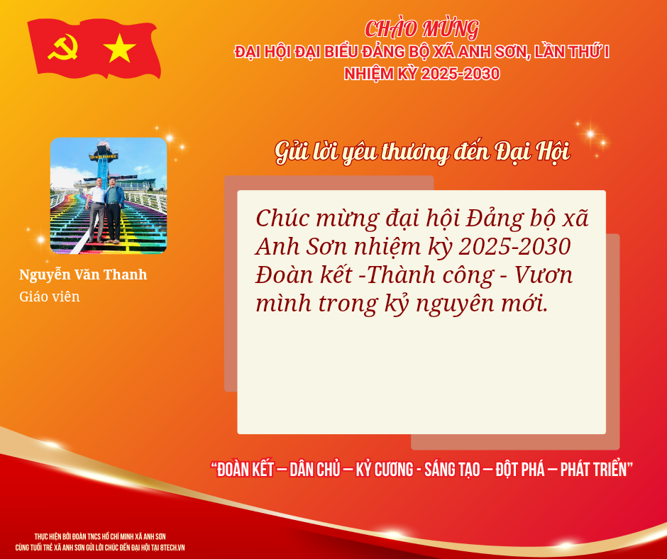 Lời chúc Nguyễn Văn Thanh