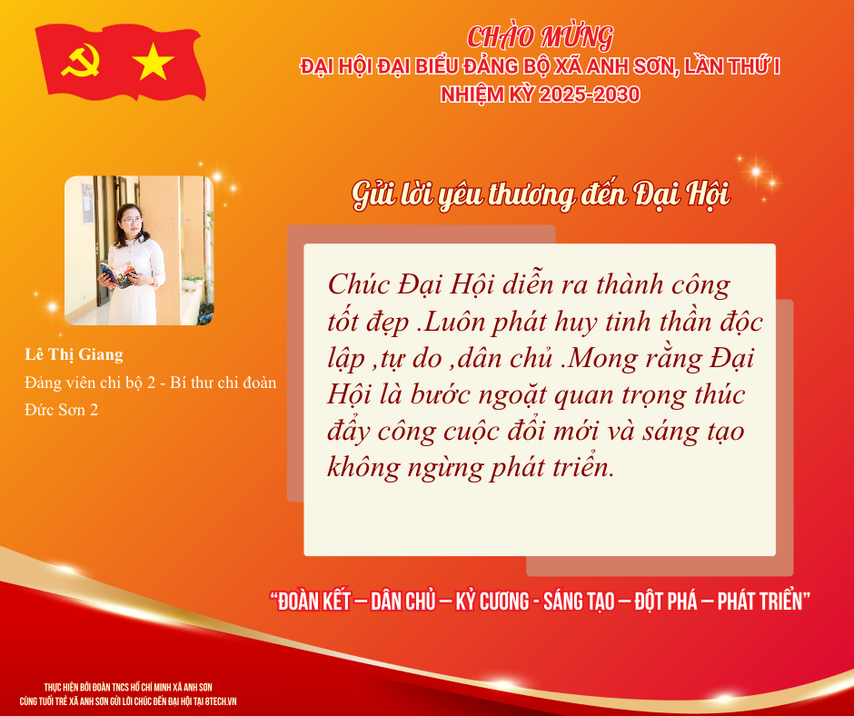 Lời chúc Lê Thị Giang