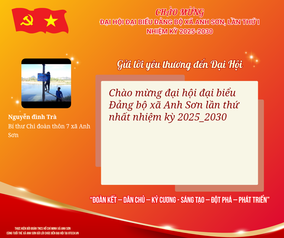 Lời chúc Nguyễn đình Trà