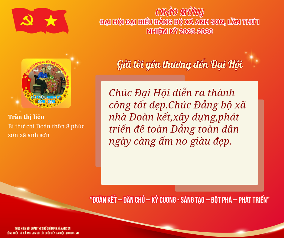 Lời chúc Trần thị liên
