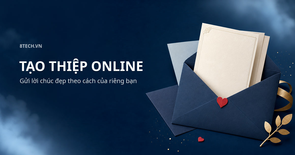 Ảnh xem trước Tạo thiệp online đẹp, miễn phí | 8Tech